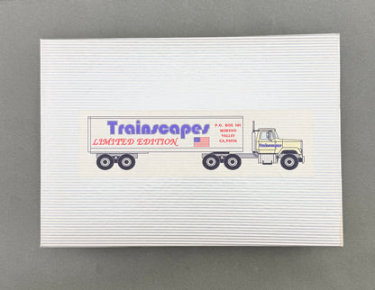 Trainscapes Limited Edition Truck #6 11 Axle Legrand Johnson Double Belly Dump, Mack Tractor 1 out of 75