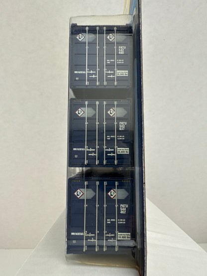 ATH 28987 Athearn Pacer 53’ Jindo Container 3 pack Intermodal