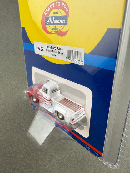 HO Athearn 26468 White/Red 1955 Ford F-100 Pickup Truck