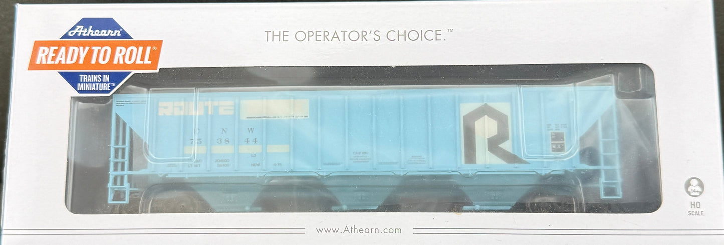 ATH 15542 HO RTR Prime for Grime 753844 PS 4740 Hopper Chicago and North Western Ex R1