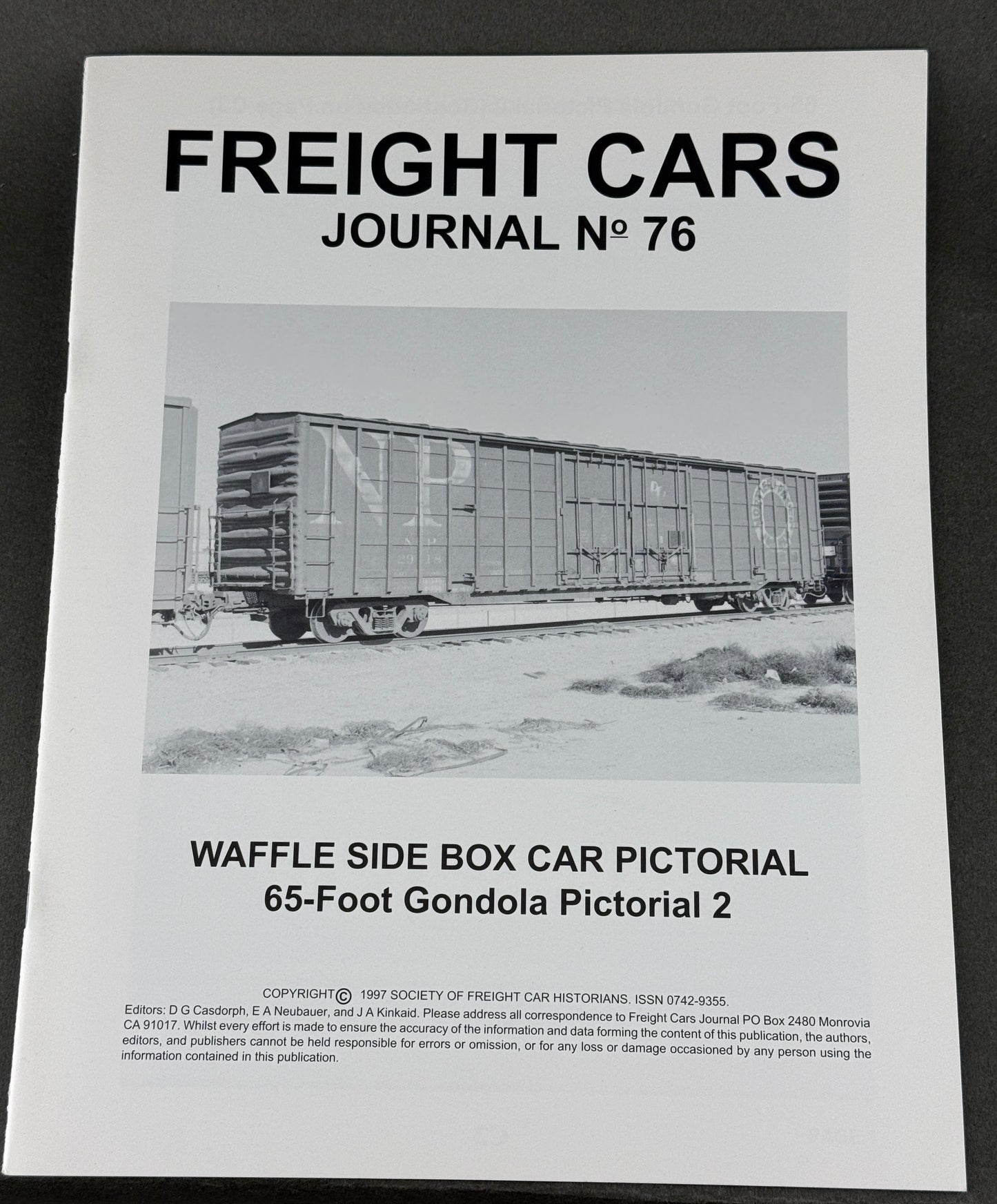 BK 76 Freight Cars Journal no 76 Waffle Side Box Car Pictorial 65-Foot Gondola Pictorial 2