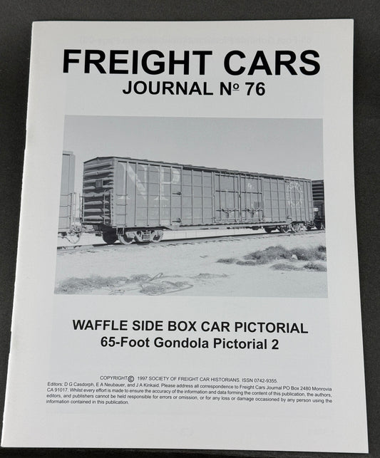 BK 76 Freight Cars Journal no 76 Waffle Side Box Car Pictorial 65-Foot Gondola Pictorial 2