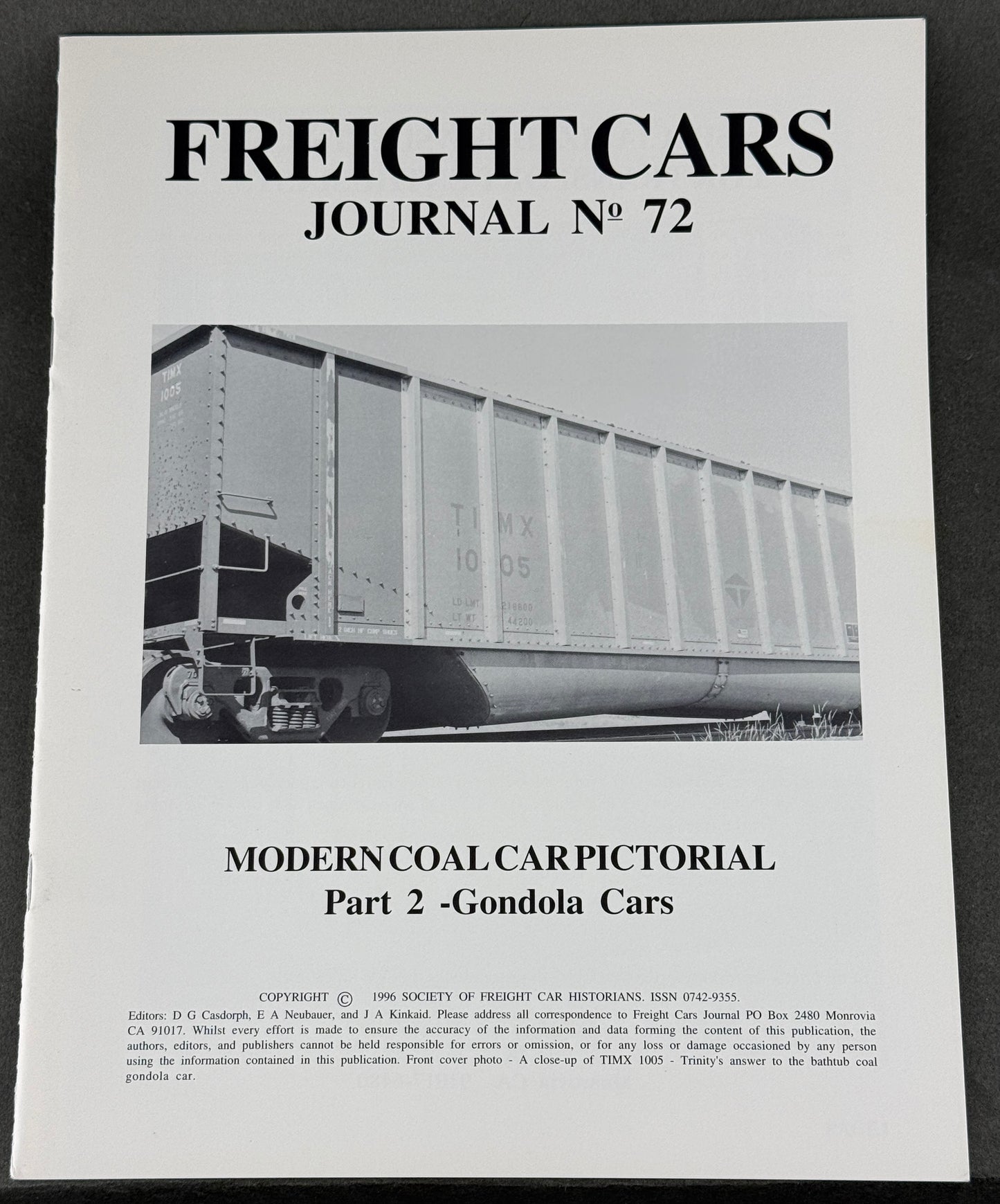 BK 72 Freight Cars Journal no 72 Modern Coal Car Pictorial Part 2 - Gondola Cars