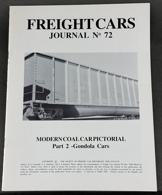 BK 72 Freight Cars Journal no 72 Modern Coal Car Pictorial Part 2 - Gondola Cars