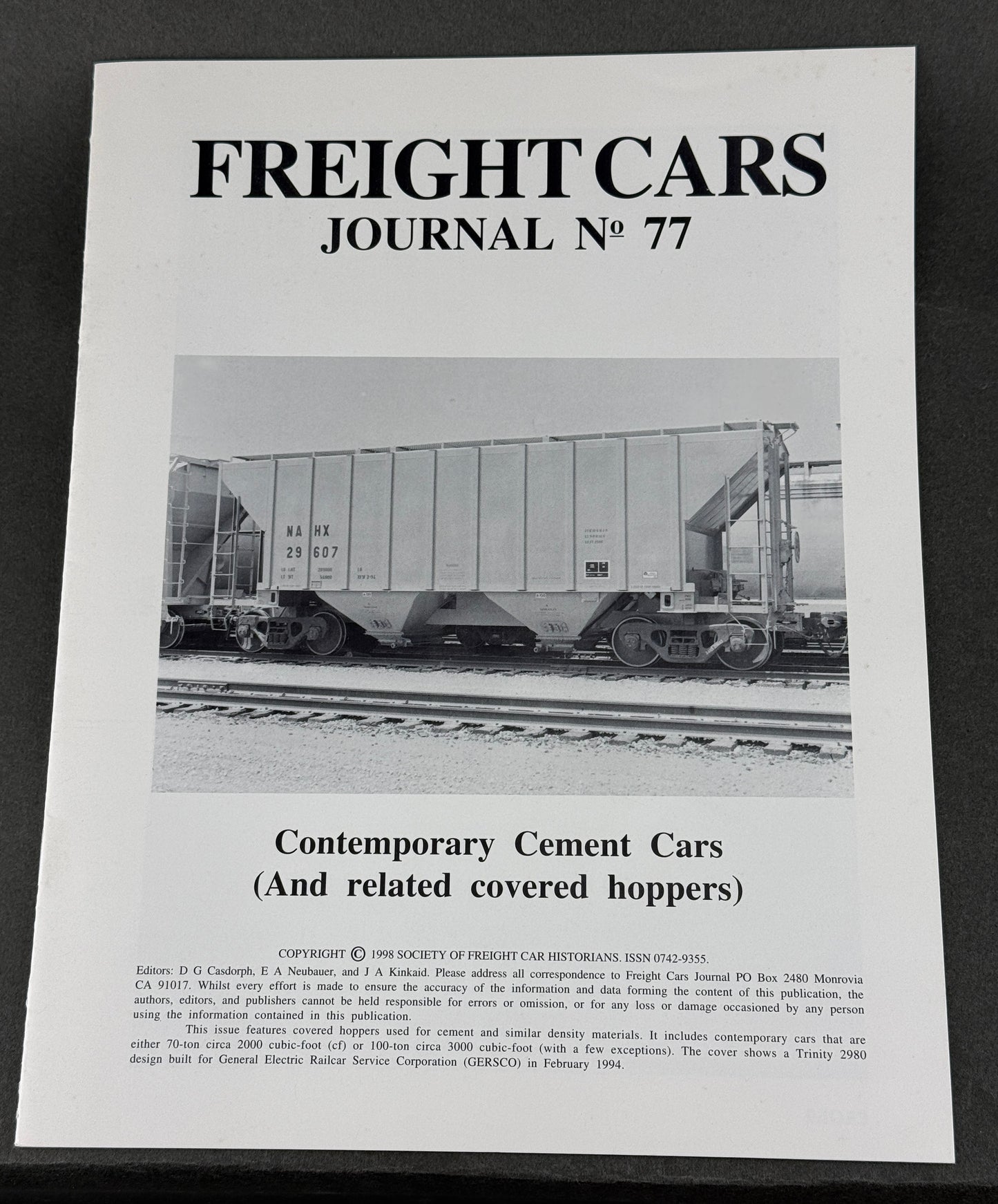 BK 77 Freight Cars Journal no 77 Contemporary Cement Cars (And related covered hoppers)