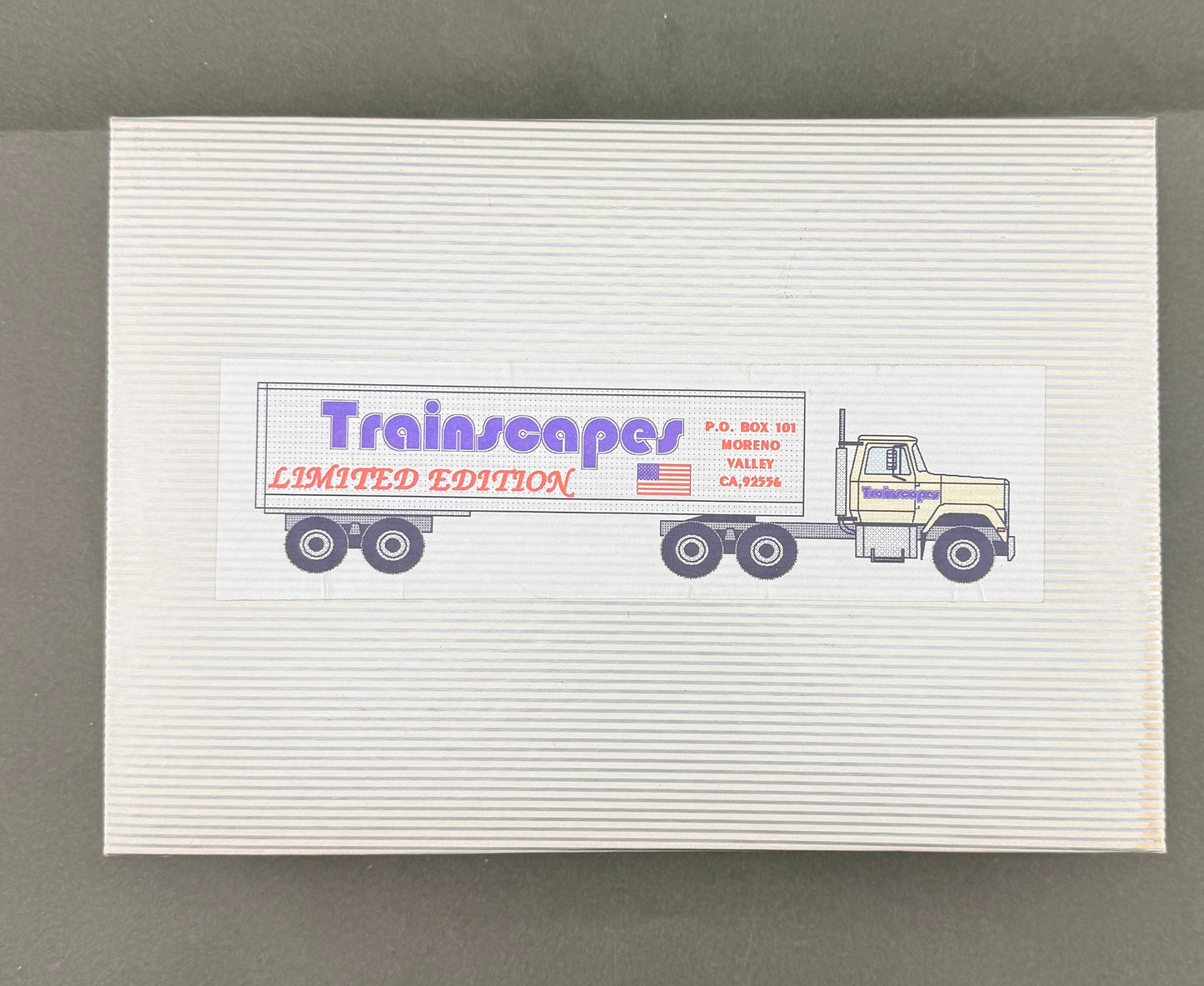 Trainscapes Limited Edition Truck #6 11 Axle Legrand Johnson Double Belly Dump, Mack Tractor 2 out of 75