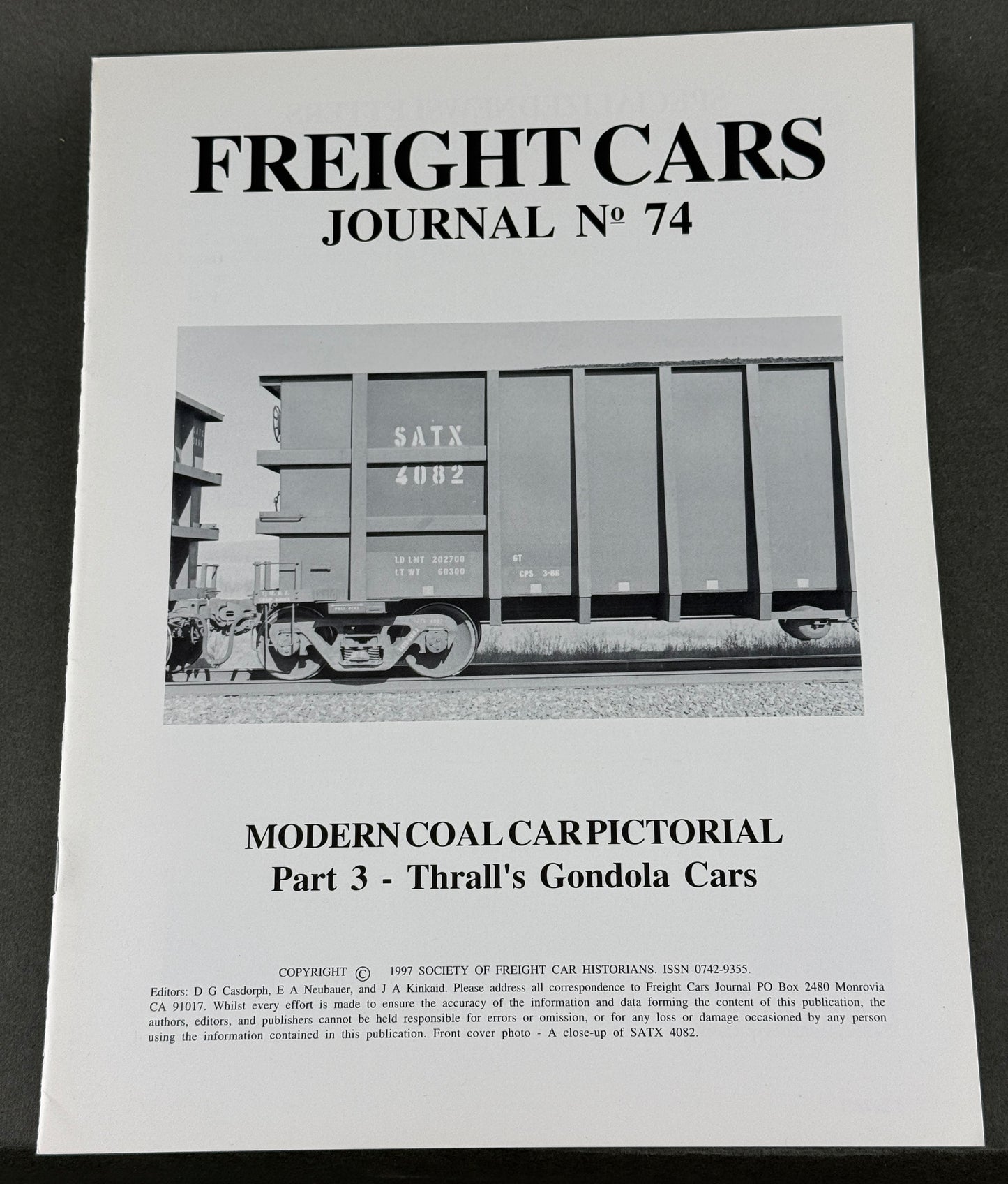 BK 74 Freight Cars Journal no 74 Modern Coal Car Pictorial Part 3 - Thrall's Gondola Cars