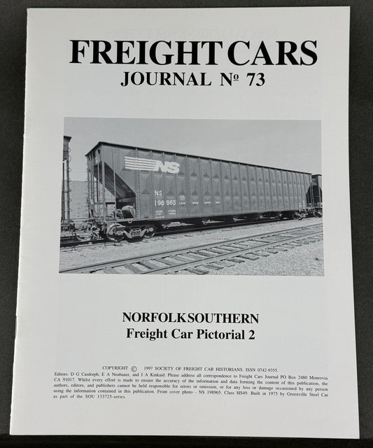 BK 73 Freight Cars Journal no 73 Norfolk Southern Freight Car Pictorial 2