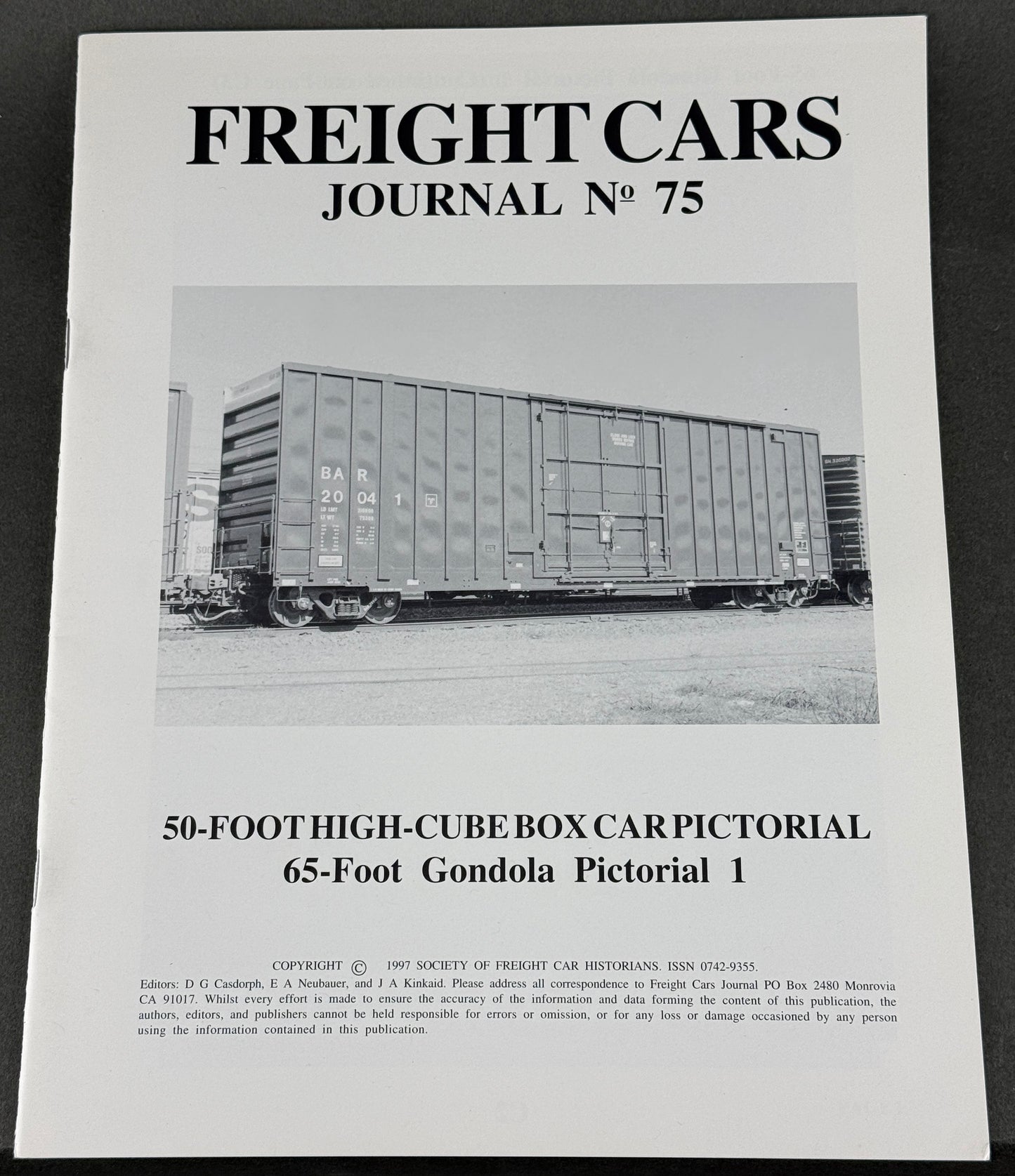 BK 75 Freight Cars Journal no 75 50-Foot High-Cube Box Car Pictorial 65-Foot Gondola Pictorial 1
