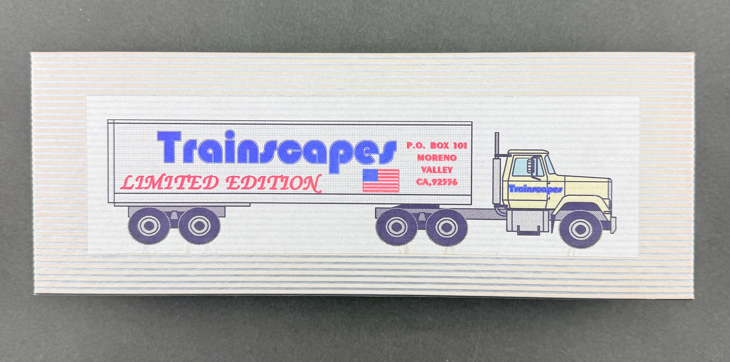 Trainscapes Limited Edition Truck #2 DBL Axle 45' Outside Frame Flatbed Trailer w/ 3 Axle KW Tractor 2 out of 50