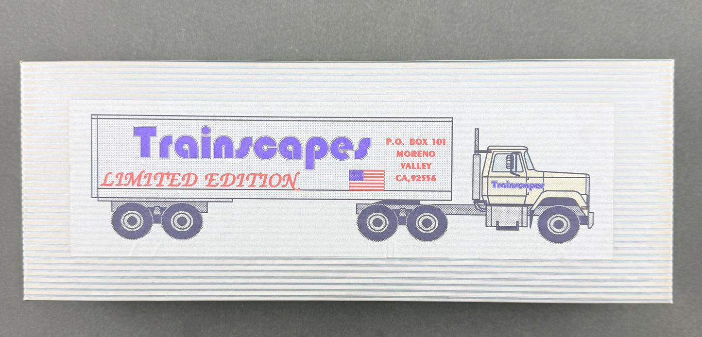 Trainscapes Limited Edition Truck #1 3 Axle Mack - Two 33' Double Axle Belly Dumps with Two Axle Dolly 1 out of 50