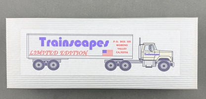 Trainscapes Limited Edition Truck #1 3 Axle Mack - Two 33' Double Axle Belly Dumps with Two Axle Dolly 1 out of 50