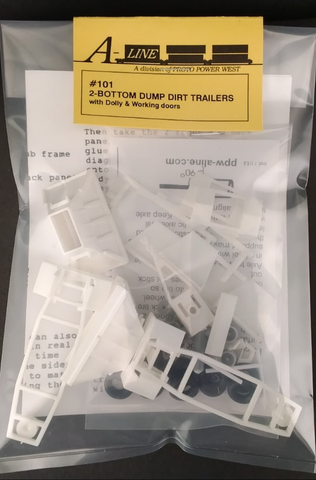 #101 2-Bottom dump dirt trailers