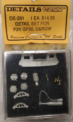 #DW-DS-281 Detail set for P2K GP30, D&RGW