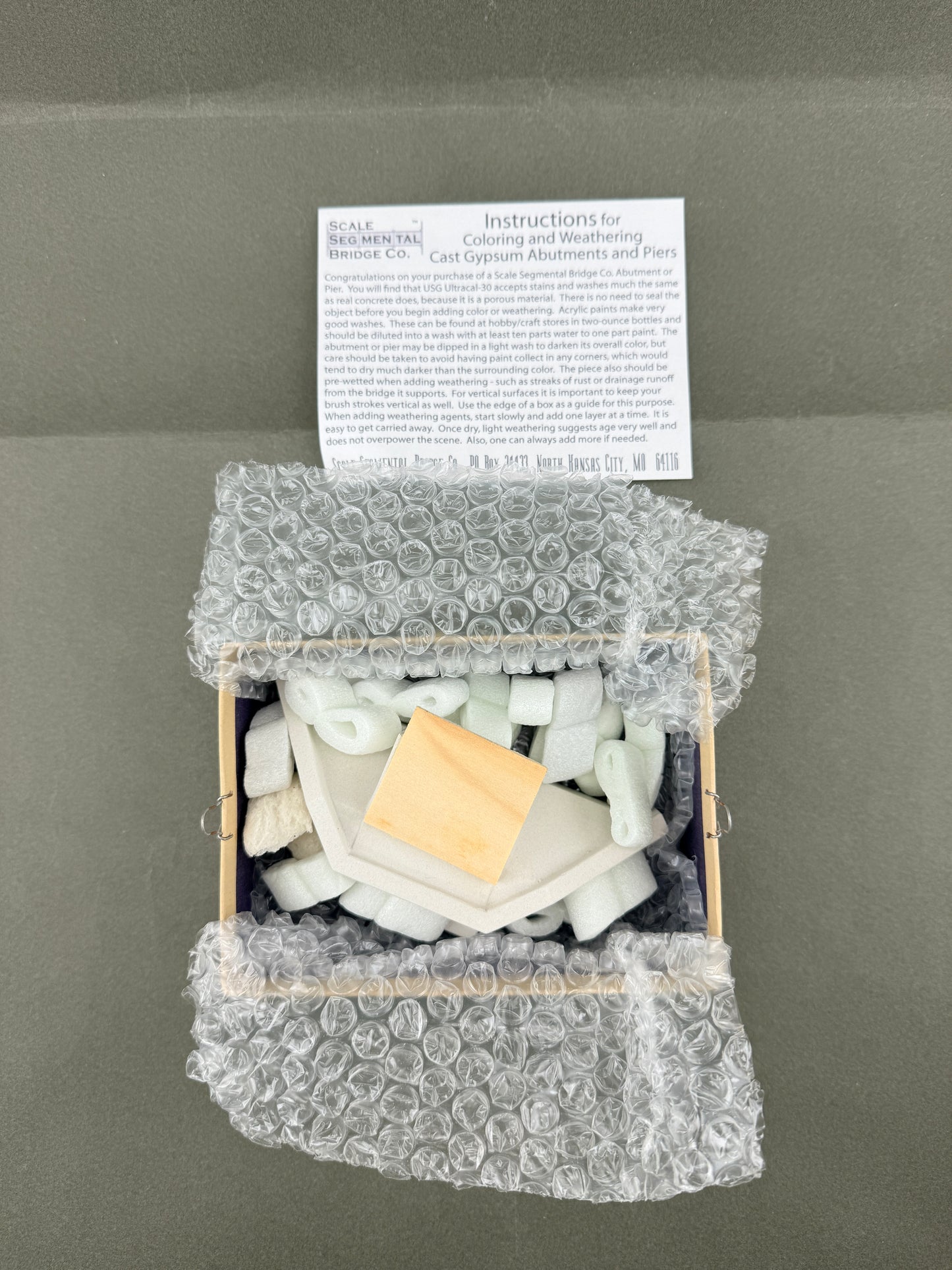 SSB Bridge Abutment HO Scale