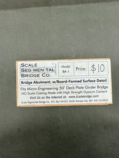 SSB Bridge Abutment HO Scale