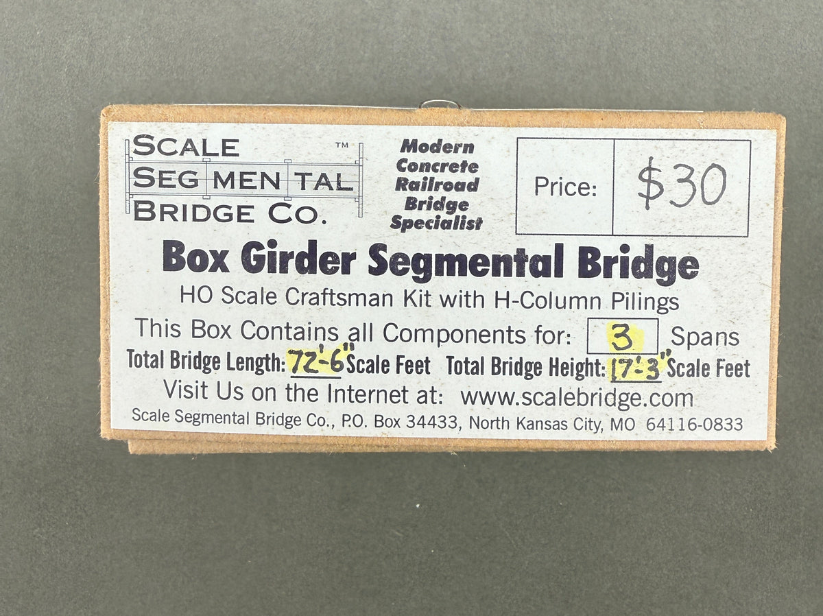 SSB Box Girder Segmental Bridge HO Scale