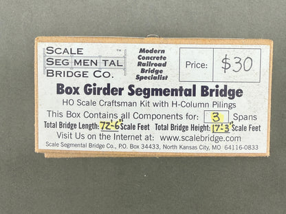 SSB Box Girder Segmental Bridge HO Scale