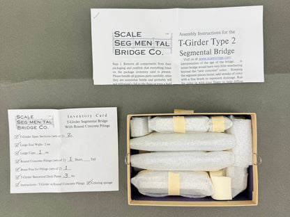 SSB T-Girder Segmental Concrete Bridge HO Scale