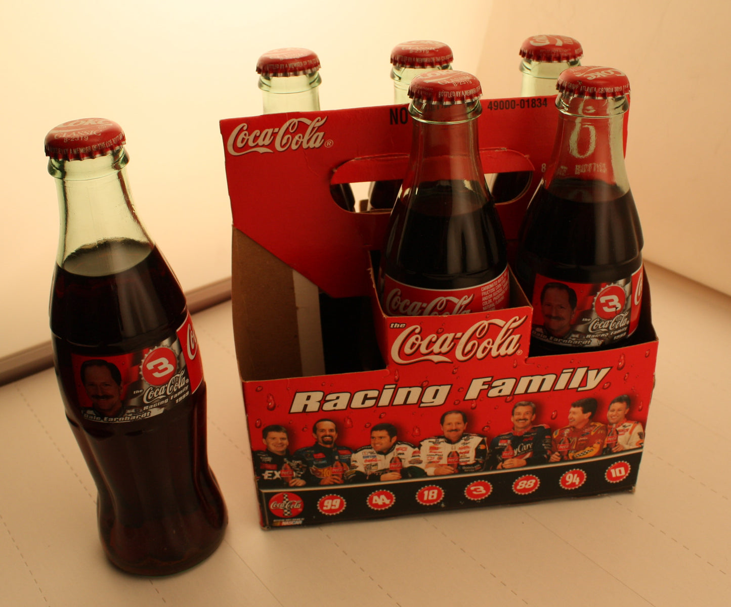 DCM 403 6 pack of Collector Coco bottles with Dale Earnhardt markings
