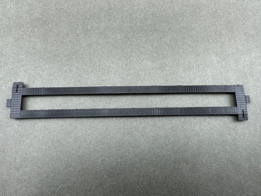ATH 53004 54' PS 16 Rib Covered Hopper Roofwalk Undec Black