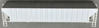 ATH 53000 54' PS 16 Rib Covered Hopper Body Undec Gray