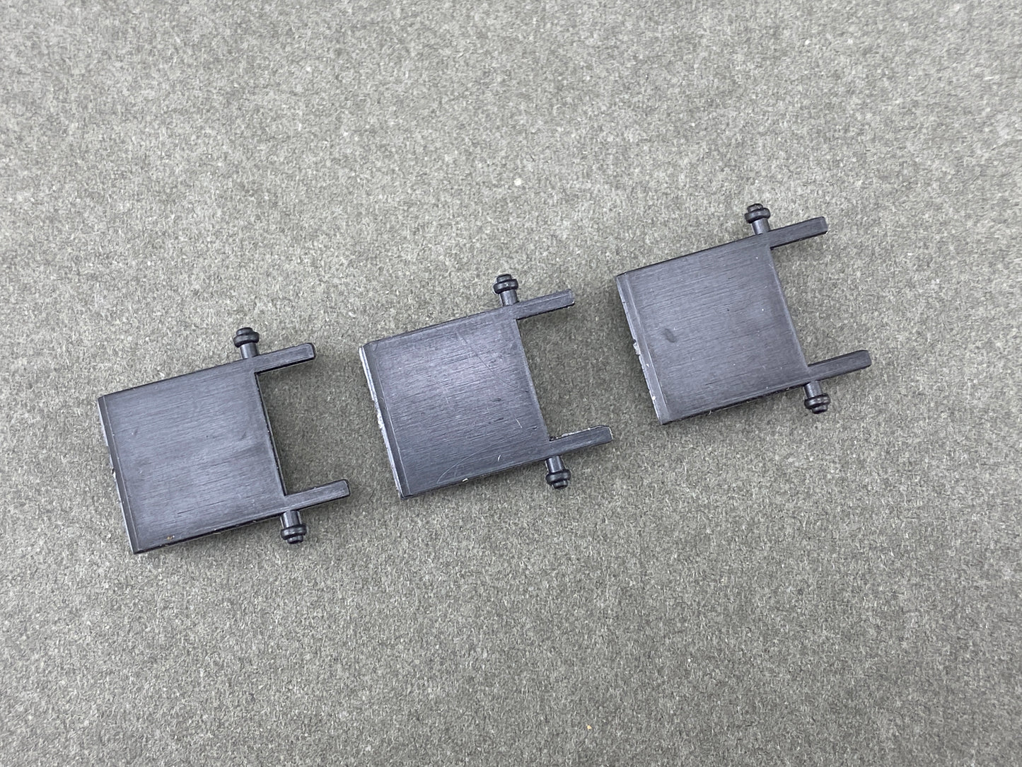 ATH 53006 54' PS 16 Rib Covered Hopper Outlet Covers Set of 3 Undec Black
