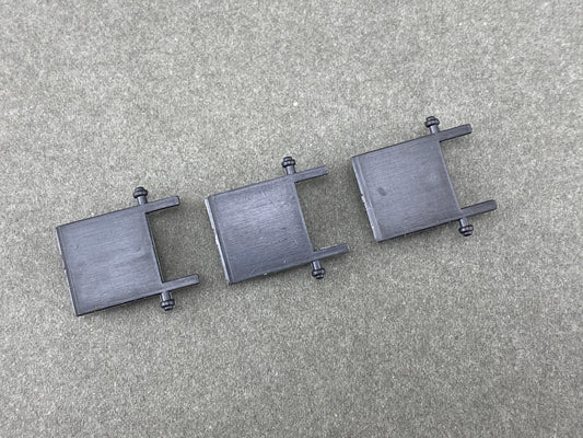 ATH 53006 54' PS 16 Rib Covered Hopper Outlet Covers Set of 3 Undec Black