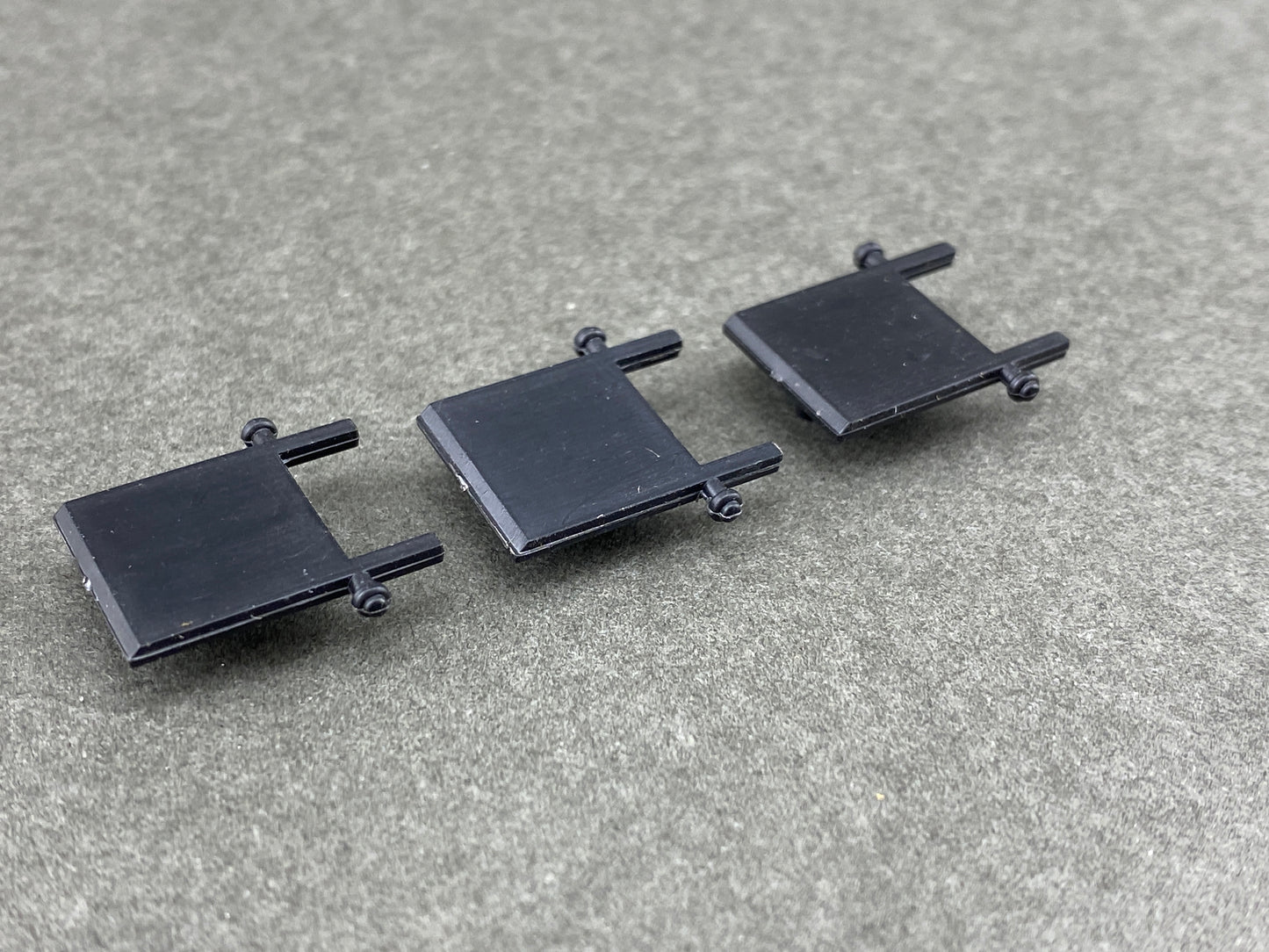 ATH 53006 54' PS 16 Rib Covered Hopper Outlet Covers Set of 3 Undec Black