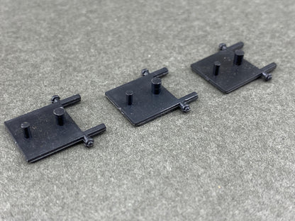 ATH 53006 54' PS 16 Rib Covered Hopper Outlet Covers Set of 3 Undec Black