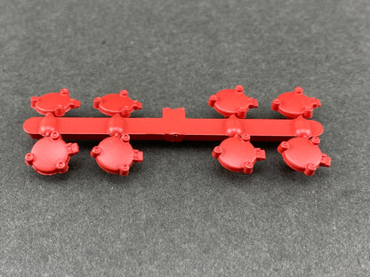 ATH 19055 Round Hatch for 55' ACF Center Flow Covered Hopper Red