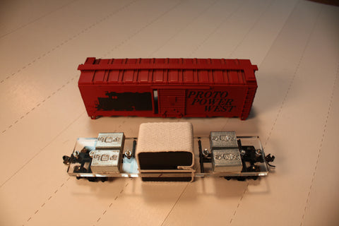 SOM-1002  HO track cleaner car kit  (box car not included)