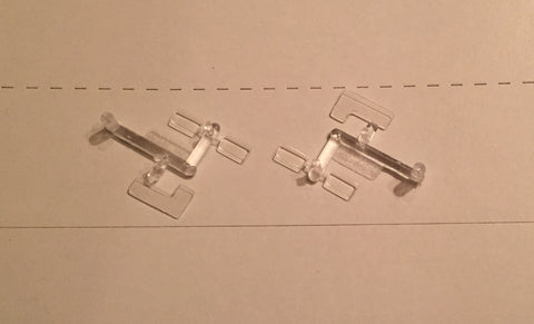 Ath-80515 L -shaped EMD cab windows  SP locos and other roads (2-sets)