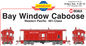 ATH G6332 HO 481 Class Bay Window Caboose Western Pacific