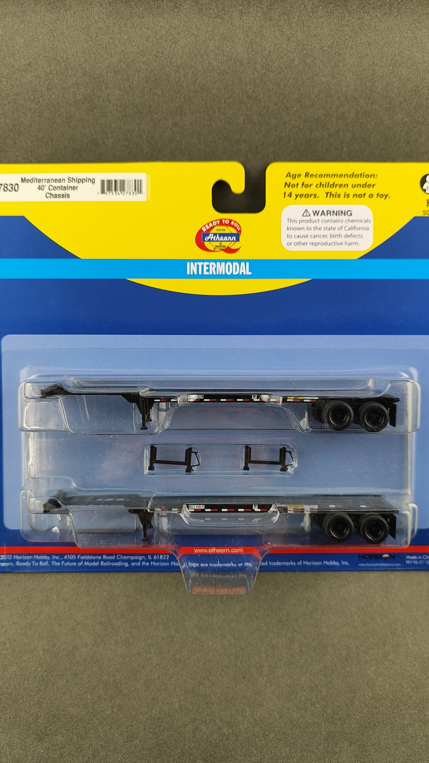 ATH 27830 Mediterranean Shipping 40' Container chassis