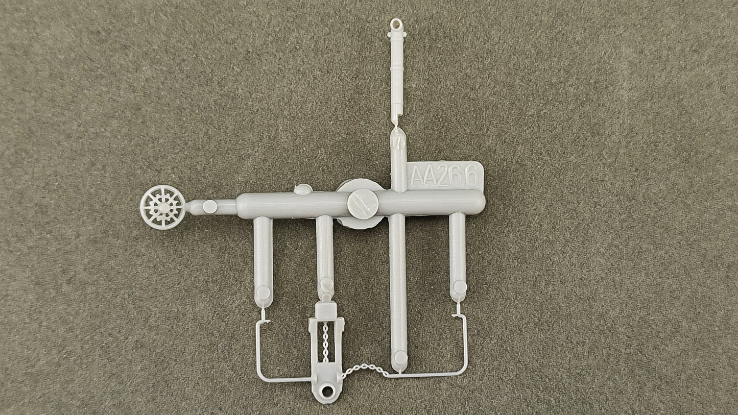 ATH 12511 RTR Cupola Caboose End Railing w/ smoke jack