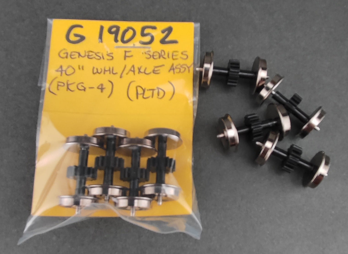 ATH G19052  Genesis power truck wheel sets pkg 4 40" for Genesis 2 axle trucks