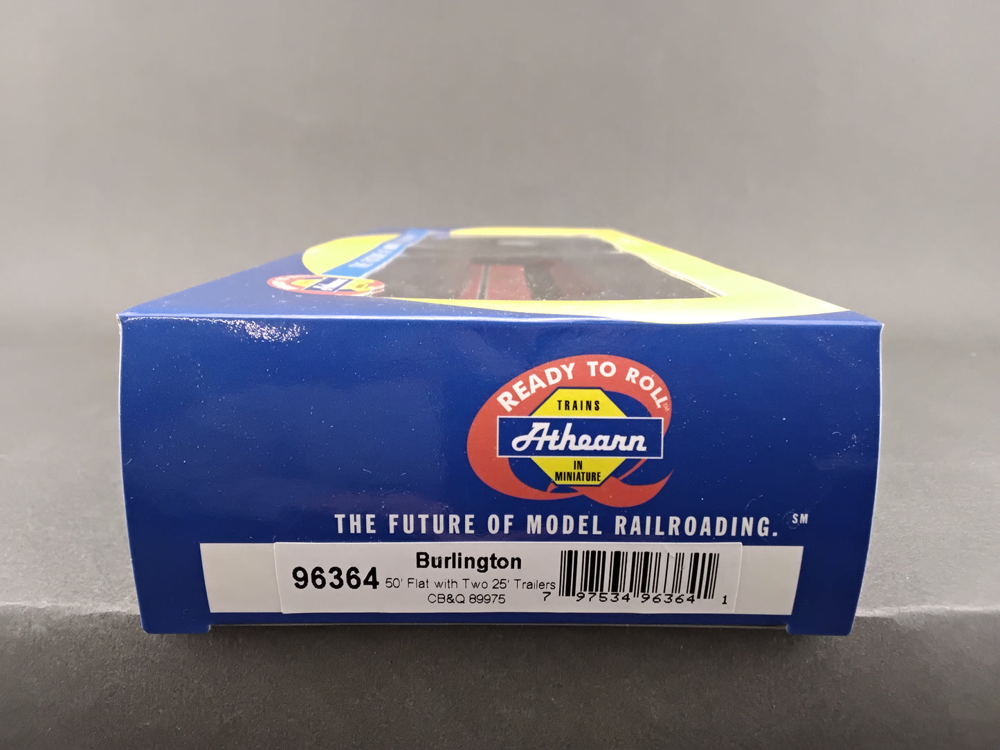 ATH 96364 Burlington 50' Flat with two 25' trailers CB & Q 89975