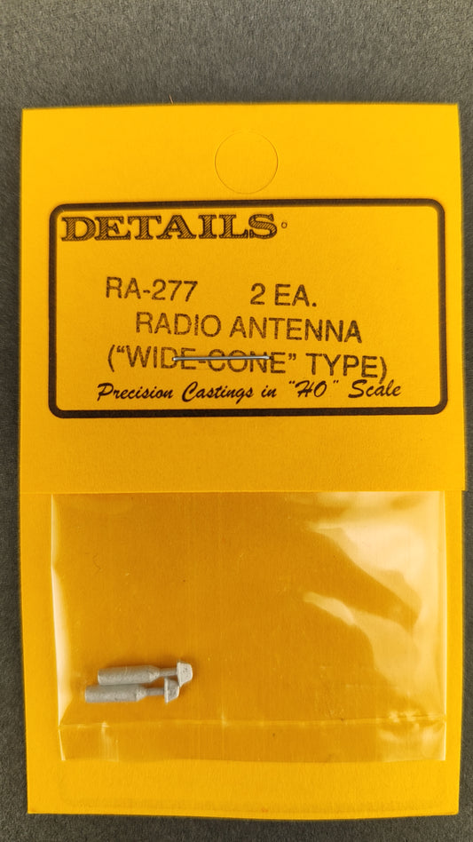 DW RA 277  Radio Antenna Wide Cone Type HO Scale