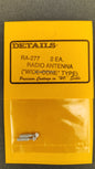 DW RA 277  Radio Antenna Wide Cone Type HO Scale