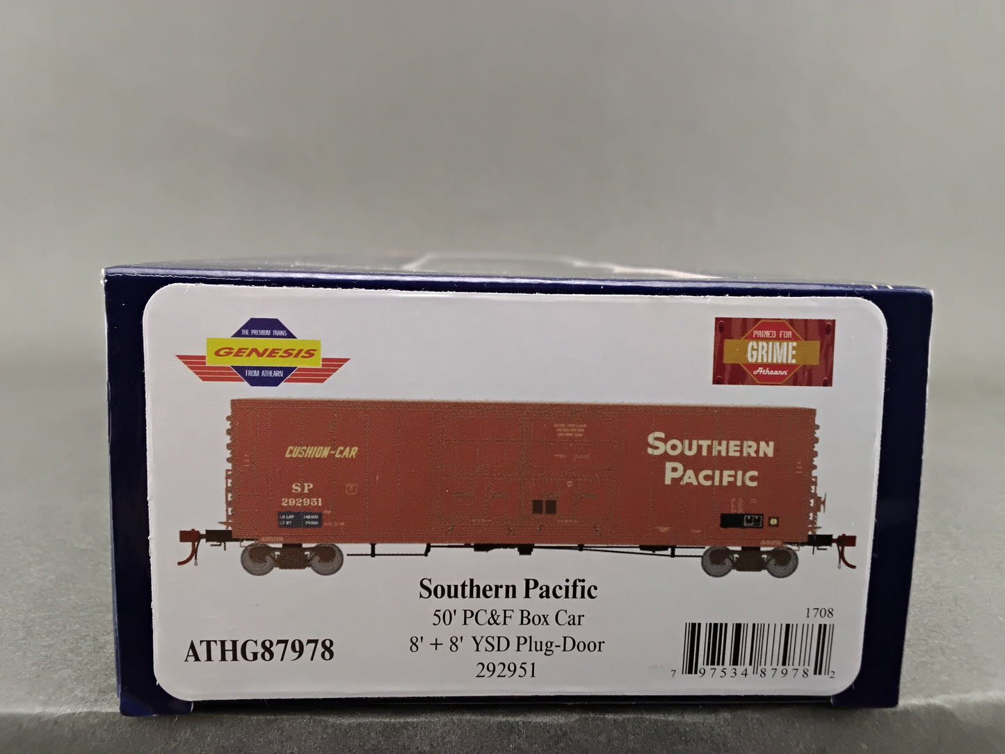 ATHG 87978 Southern pacific 50' PC & F Box Car 8'+8' YSD Plug-Doors
