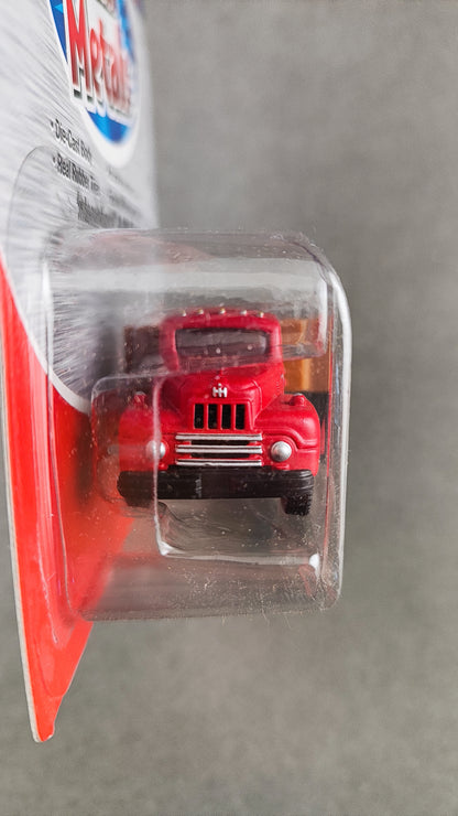 MM 30157 HO Mini Metals Red 1950s Intl R 190 Flat Bed Truck