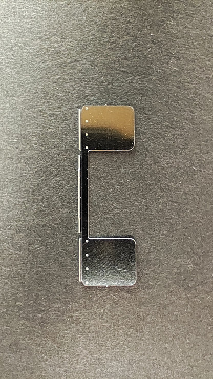 50619 - Mud Flaps - photo-etched stainless steel (Pkg. 2)