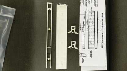 TS 111 		48' Spread Axle Flat bed trailer