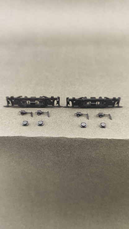 ATH 40019 40010 RS3 Power Trucks Front and Rear with sideframes