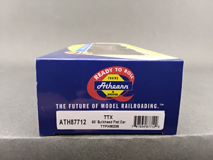 ATH 87712 TTX 60' Bulkhead Flat Car