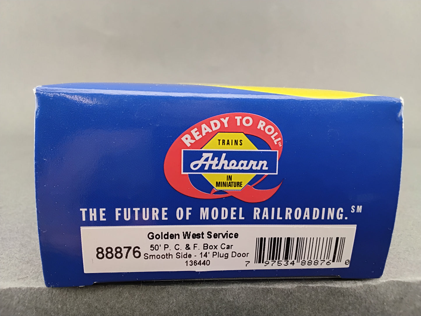 88876 Golden West Service 50' P C & F Box Car Smooth Side 14' Plug Door 136440