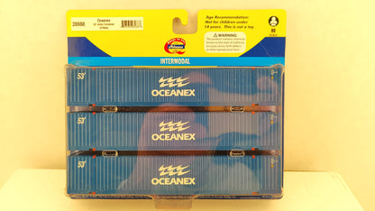 ATH 28988 Athearn Oceanex 53' Jindo container 3 pack Intermodal