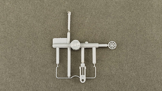ATH 12511 RTR Cupola Caboose End Railing w/ smoke jack