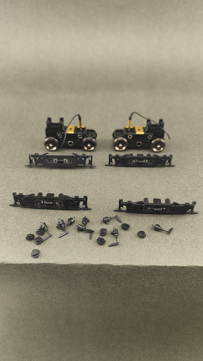 ATH 40019 40010 RS3 Power Trucks Front and Rear with sideframes